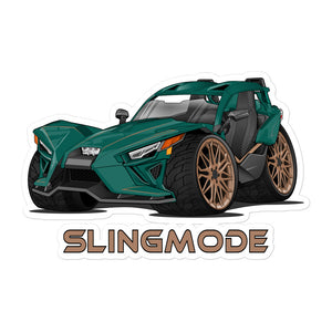 Slingmode Stickers | 2020 GT LE Fairway Green Polaris Slingshot®