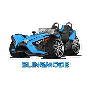 Slingmode Stickers | 2022 SL Miami Blue Polaris Slingshot®