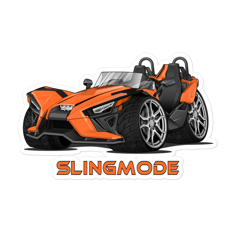 Slingmode Stickers | 2022 SL Volt Orange Polaris Slingshot®
