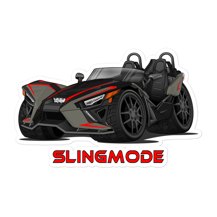 Slingmode Stickers | 2022 SLR Forged Red Polaris Slingshot®