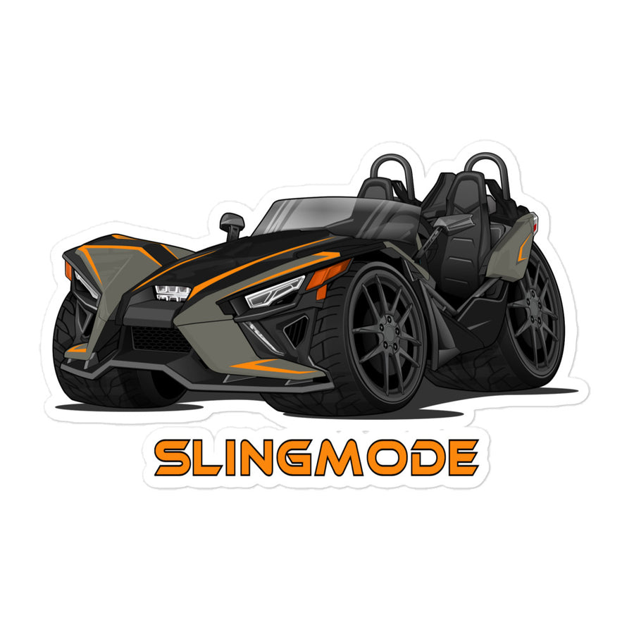 Slingmode Stickers | 2022 SLR Forged Orange Polaris Slingshot®