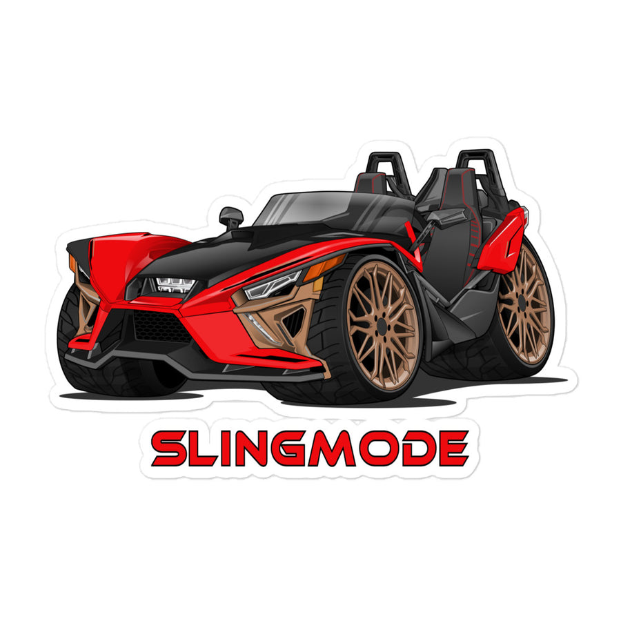 Slingmode Stickers | 2022 Signature LE Crimson Forge Polaris Slingshot®
