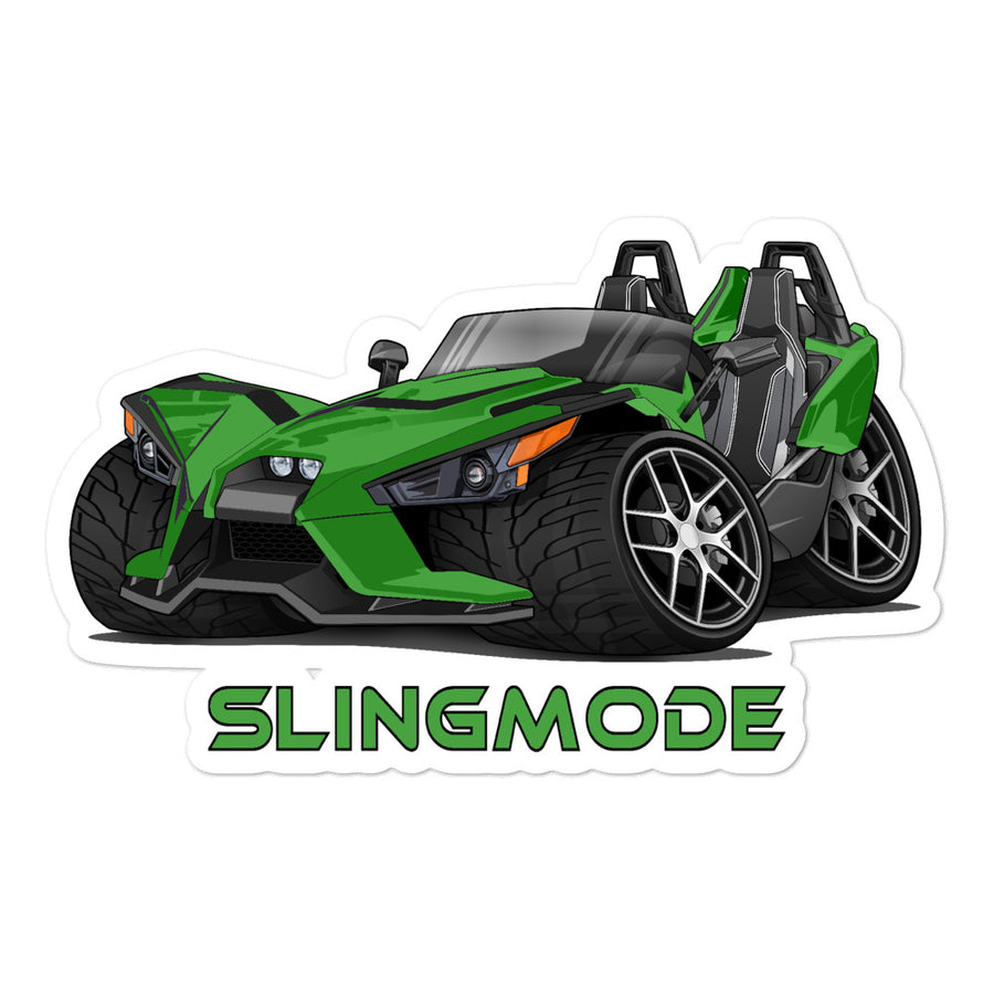 Slingmode Stickers | 2018 SL Icon Dragon Green Polaris Slingshot®
