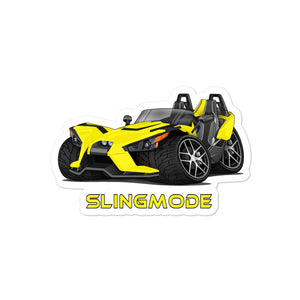 Slingmode Stickers | 2019 SL Icon Daytona Yellow Polaris Slingshot®