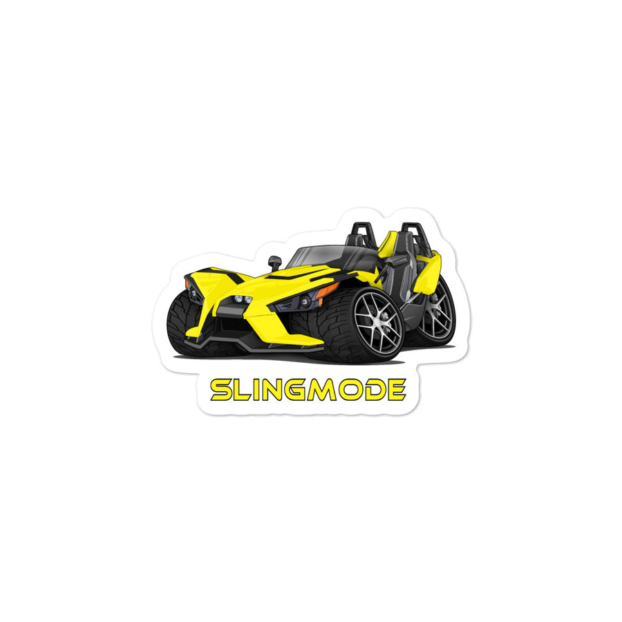 Slingmode Stickers | 2019 SL Icon Daytona Yellow Polaris Slingshot®