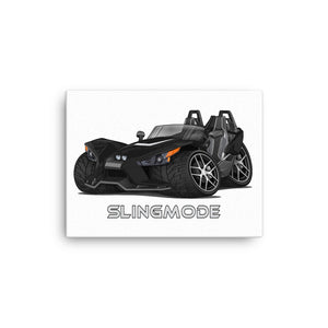 Slingmode Caricature Canvas Wall Art | 2019 SL Black Pearl Polaris Slingshot®