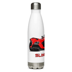 Slingmode Polaris Slingshot® themed Caricature Stainless Steel Water Bottle | 2016.5 SL Red Pearl