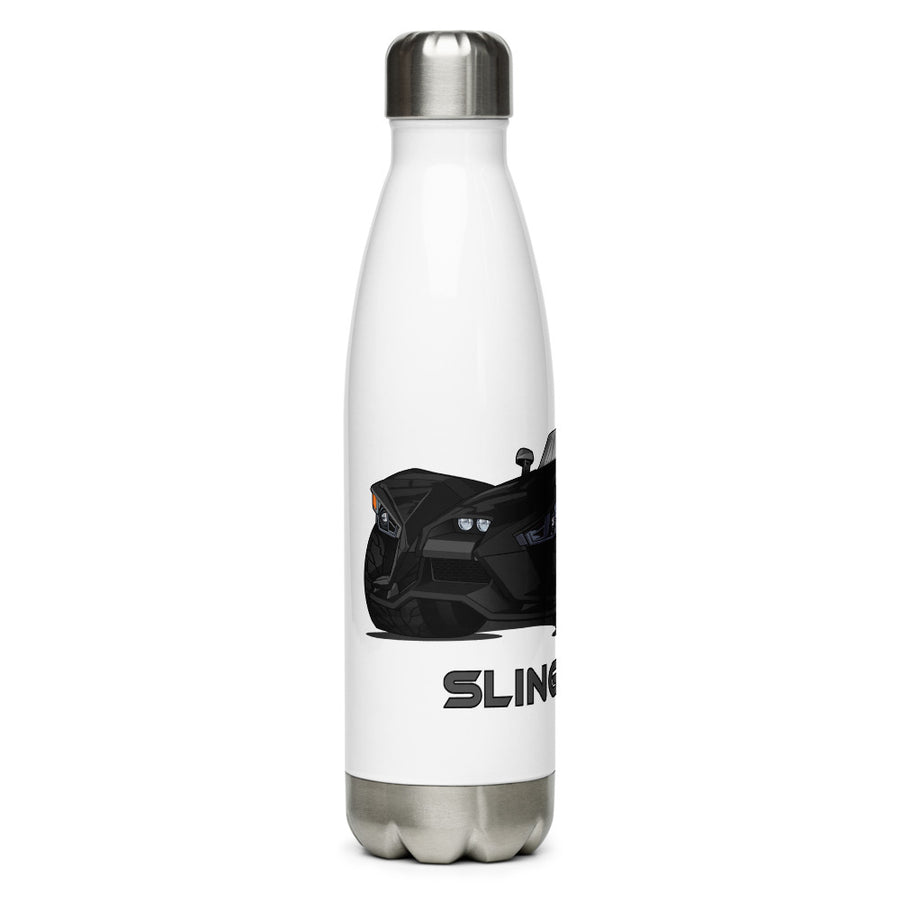 Slingmode Caricature Stainless Steel Water Bottle | 2016.5 Base Gloss Black Polaris Slingshot®