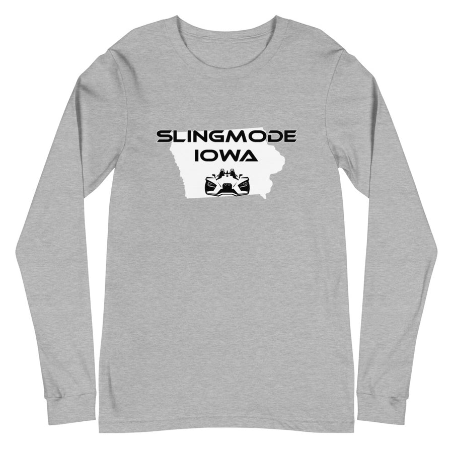 Slingmode State Design Men's Long Sleeve Tee (Iowa)