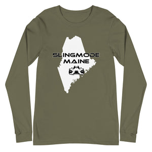 Slingmode State Design Men's Long Sleeve Tee (Maine)