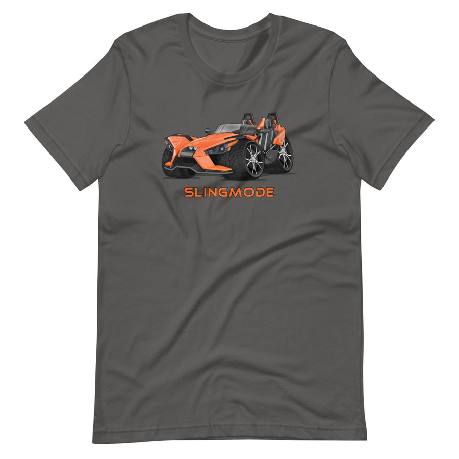 Slingmode Men's T-Shirt | 2015 SL LE Nuclear Sunset Orange Polaris Slingshot®