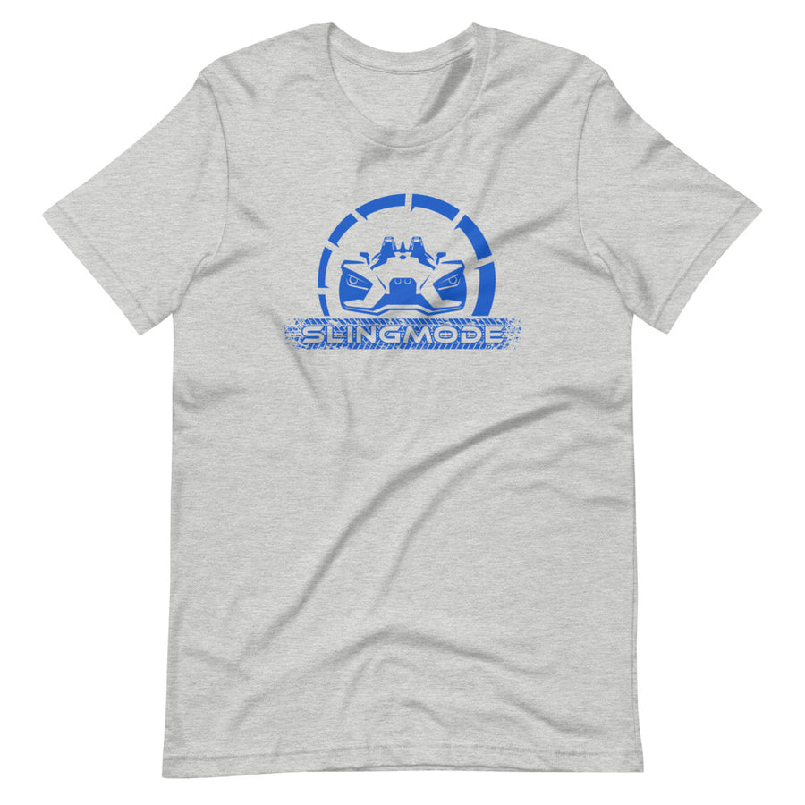 Slingmode Official Logo Men's T-Shirt (Blue Fire)