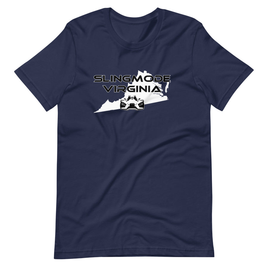 Slingmode State Design Men's T-shirt (Virginia)