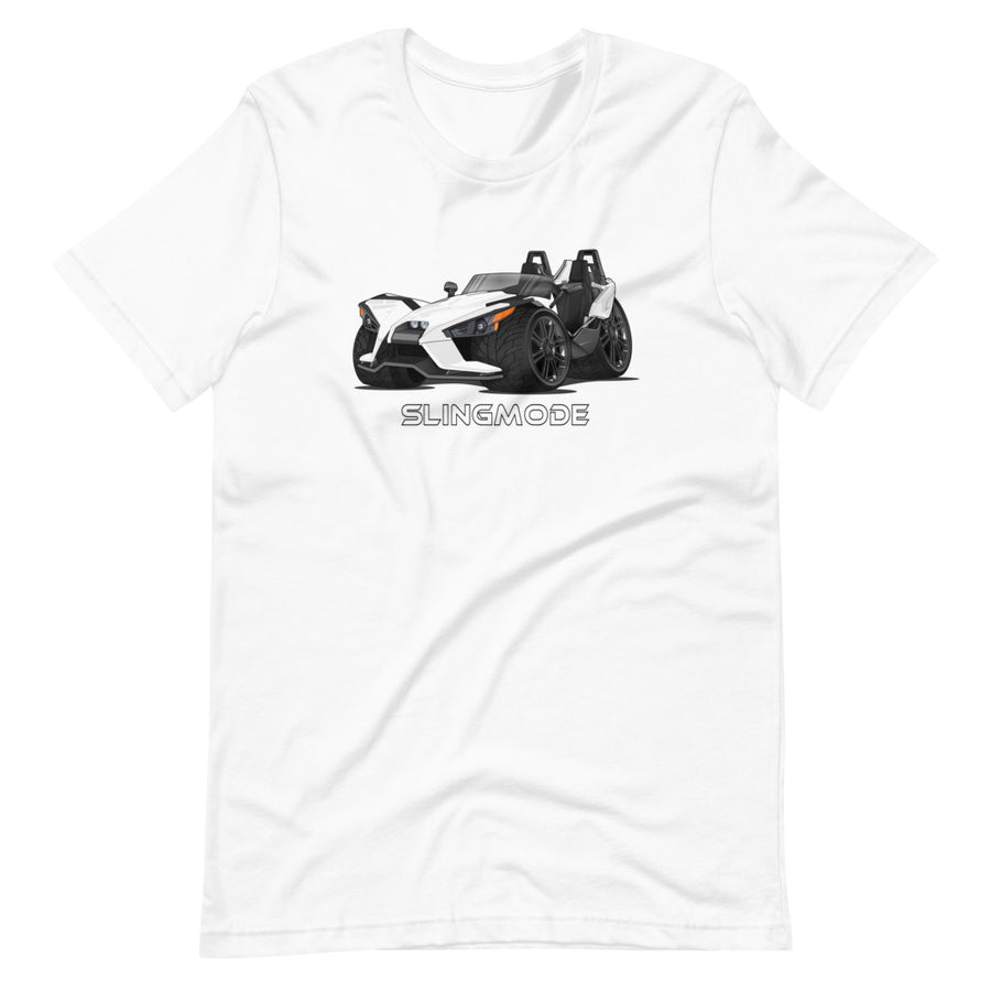 Slingmode Caricature Men's T-Shirt 2019 (S White Lightning)