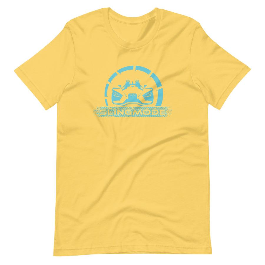 Slingmode Official Logo Men's T-Shirt (Pacific Teal Fade)