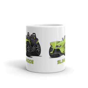 Slingmode Caricature Mug | 2022 R Liquid Lime Fade Polaris Slingshot®