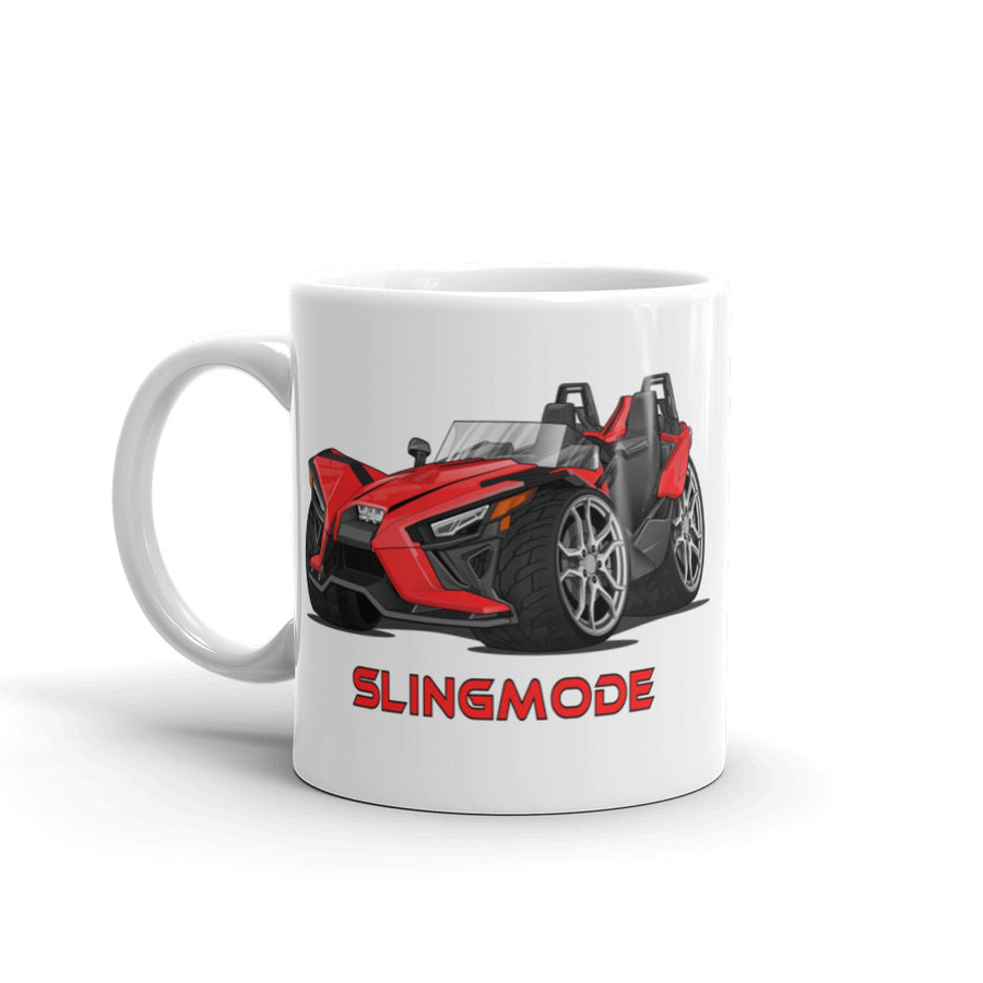 Slingmode Caricature Mug | 2021 SL Red Pearl Polaris Slingshot®