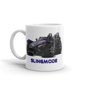 Slingmode Caricature Mug | 2021 R Stealth Blue Polaris Slingshot®