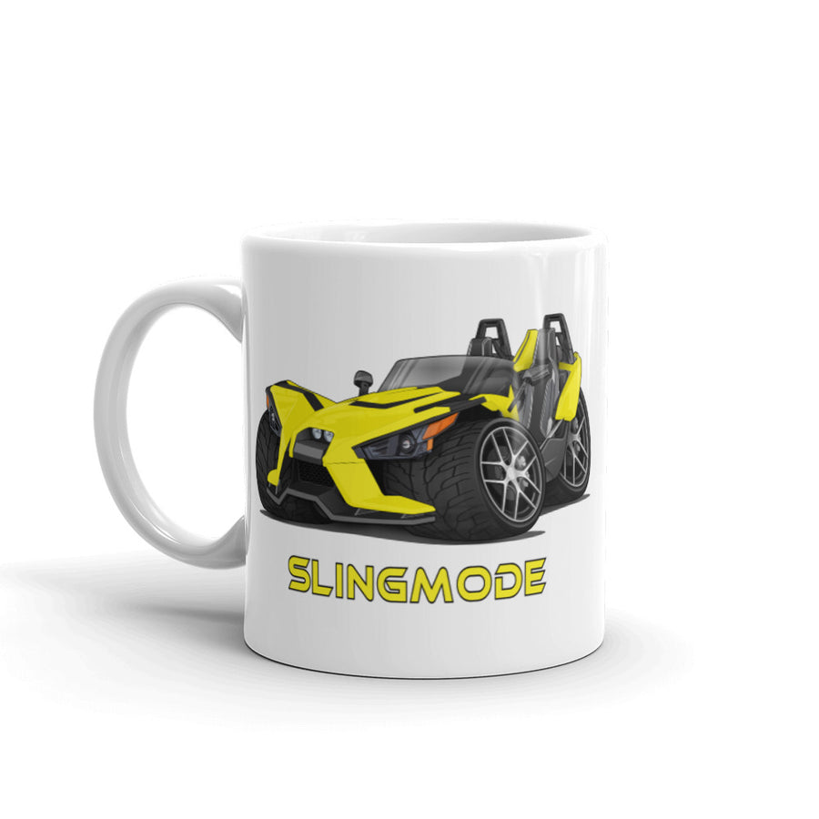 Slingmode Caricature Mug | 2019 SL Icon Daytona Yellow Polaris Slingshot®