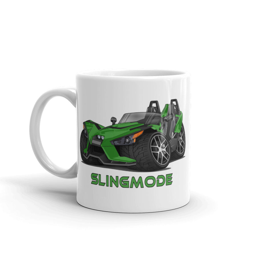 Slingmode Caricature Mug | 2018 SL Icon Dragon Green Polaris Slingshot®