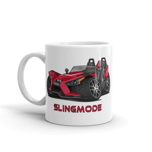 Slingmode Caricature Mug | 2017 SL Sunset Red Polaris Slingshot®