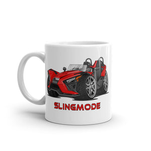 Slingmode Caricature Mug | 2022 SL Red Pearl Polaris Slingshot®