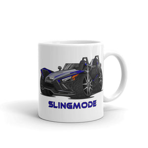 Slingmode Caricature Mug | 2021 R Stealth Blue Polaris Slingshot®