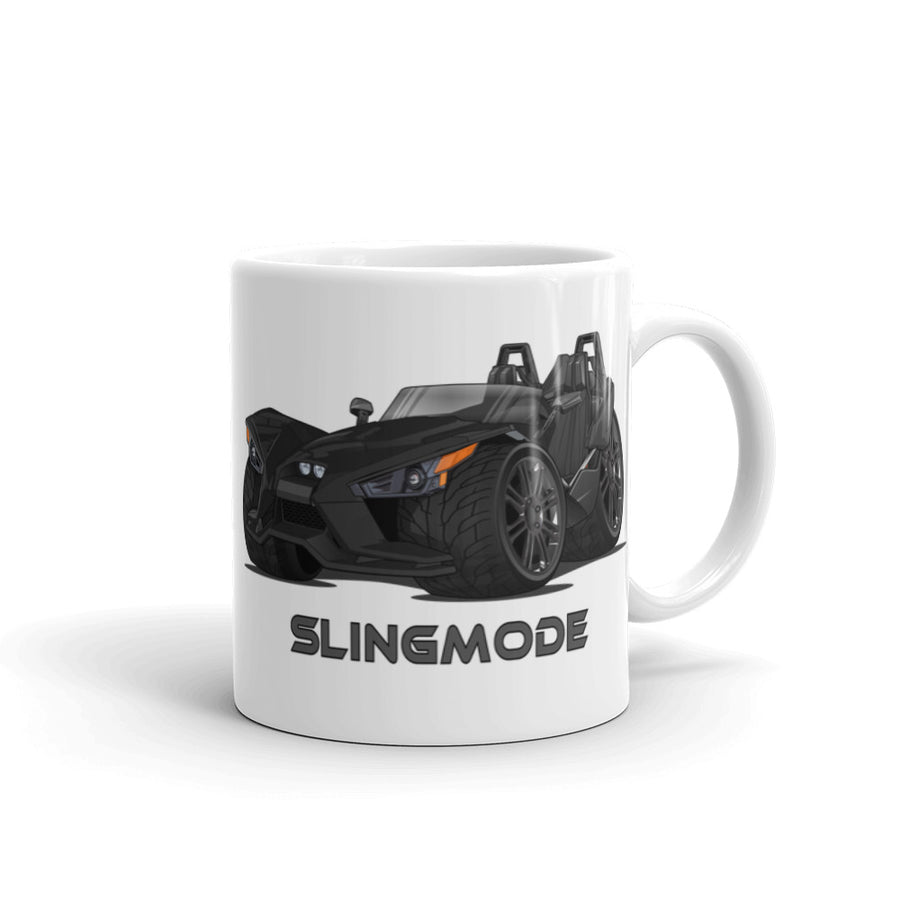 Slingmode Caricature Mug | 2016.5 Base Gloss Black Polaris Slingshot®