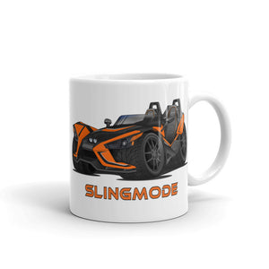 Slingmode Caricature Mug | 2018 SLR Orange Madness Polaris Slingshot®