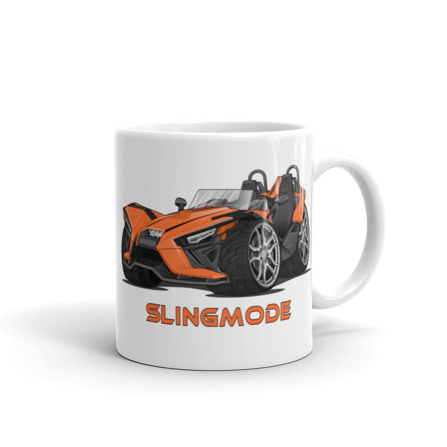 Slingmode Caricature Mug | 2022 SL Volt Orange Polaris Slingshot®