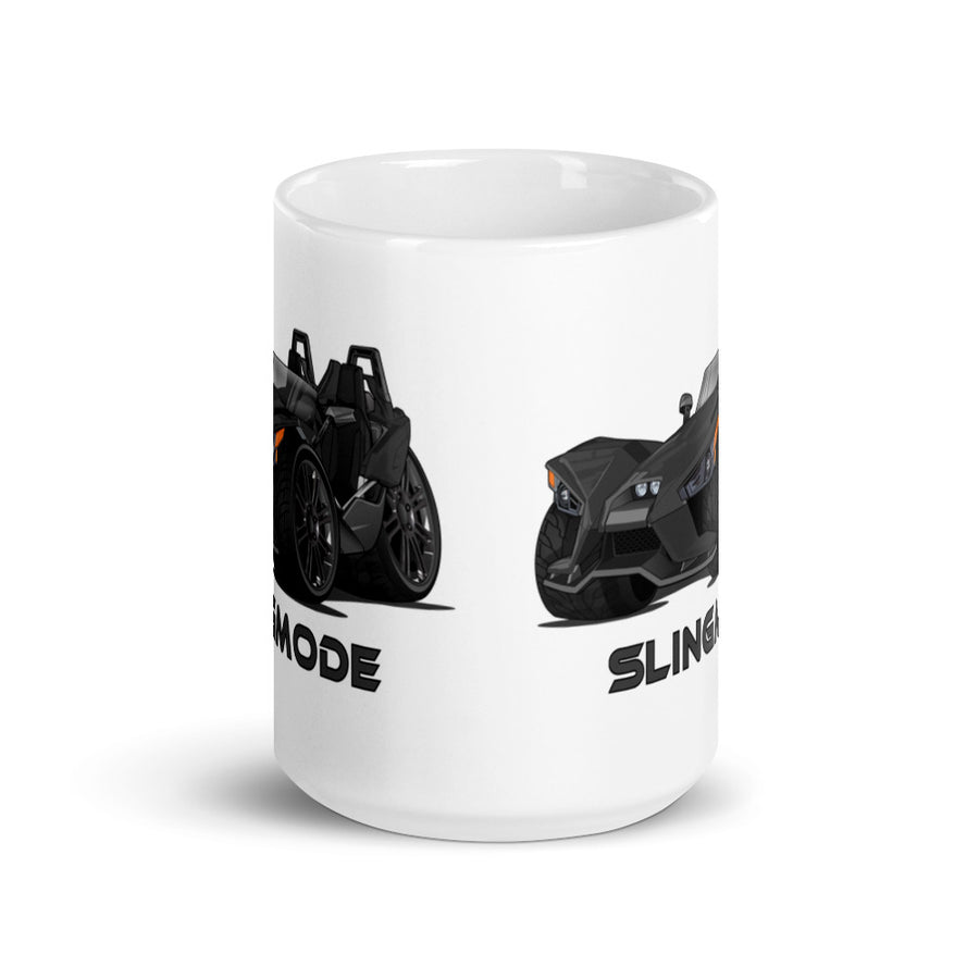 Slingmode Caricature Mug | 2018 S Gloss Black Polaris Slingshot®