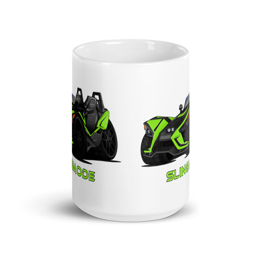 Slingmode Caricature Mug | 2019 SLR Icon Envy Green Polaris Slingshot®