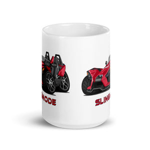 Slingmode Caricature Mug | 2017 SL Sunset Red Polaris Slingshot®