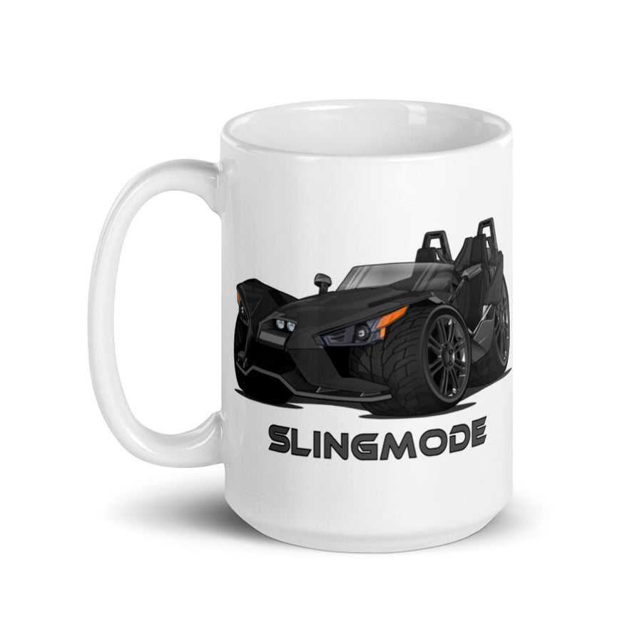 Slingmode Caricature Mug | 2017 Base Gloss Black Polaris Slingshot®