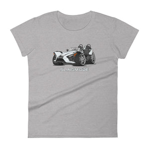 Women's Slingmode Caricature T-Shirt 2022 (SL Moonlight Metallic White)