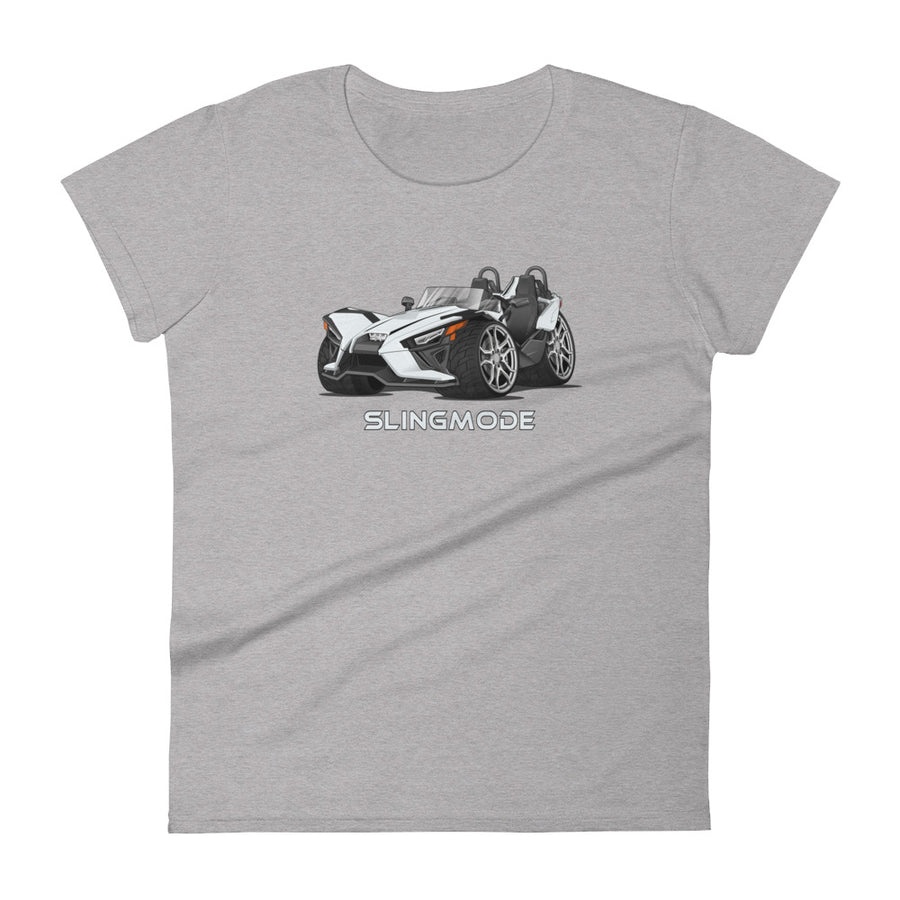 Women's Slingmode Caricature T-Shirt 2022 (SL Moonlight Metallic White)