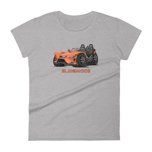 Women's Slingmode Caricature T-Shirt 2022 (R Volt Orange Fade)