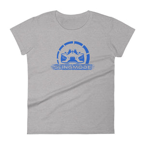 Slingmode Official Logo Women's T-Shirt (Blue Fire)