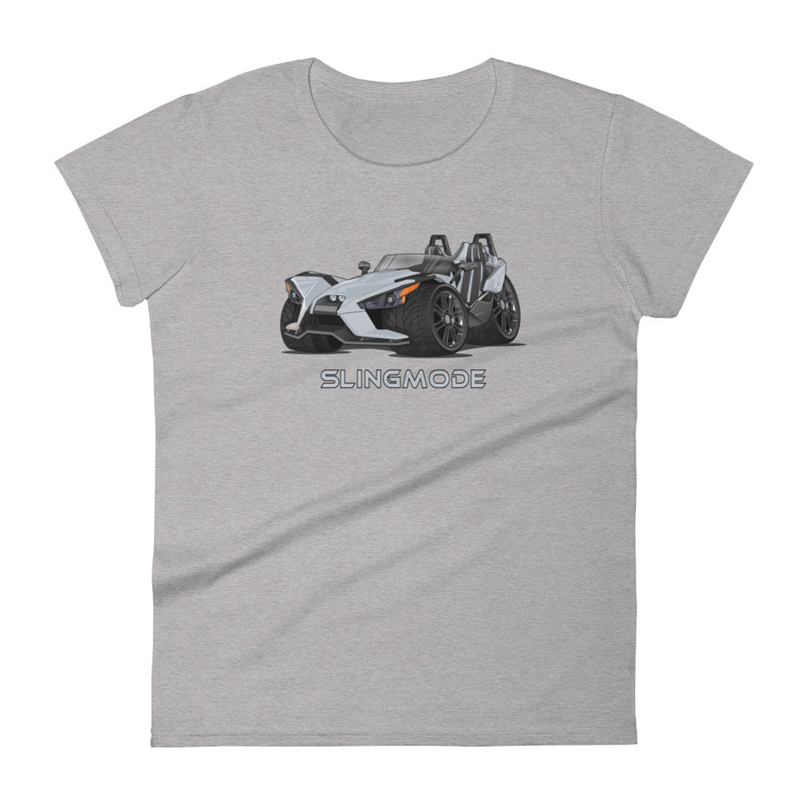 Slingmode Caricature Women's T-Shirt 2015 (Base Gray Metallic)