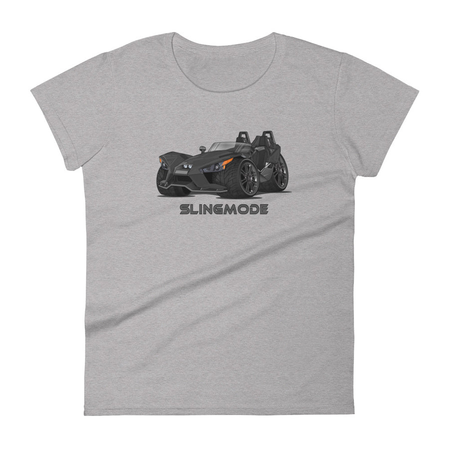 Slingmode Caricature Women's T-Shirt 2017 (Base Gloss Black)