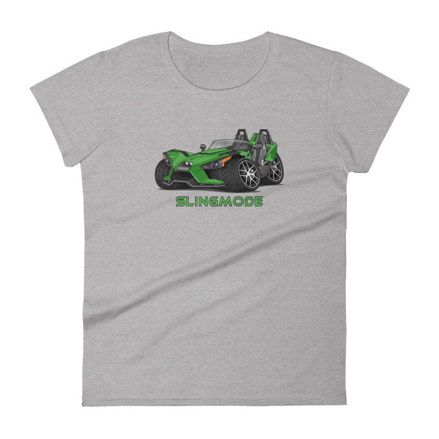Slingmode Caricature Women's T-Shirt 2018 (SL Icon Dragon Green)