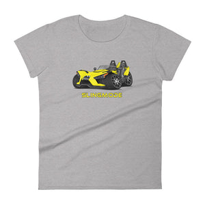 Slingmode Caricature Women's T-Shirt 2019 (SL Icon Daytona Yellow)