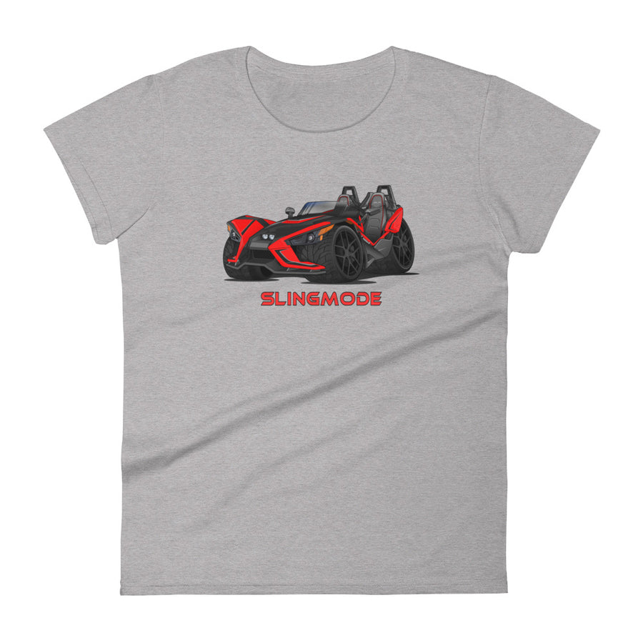 Slingmode Caricature Women's T-Shirt 2019 (SLR Red Pearl)