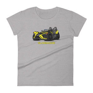 Slingmode Caricature Women's T-Shirt 2019 (SLR Icon Daytona Yellow)
