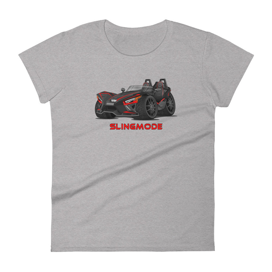 Slingmode Caricature Women's T-Shirt 2020 (R Stealth Black)