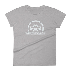 Slingmode Official Logo Women's T-Shirt (Moonlight Metallic White)