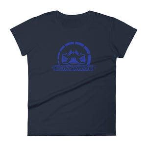 Slingmode Official Logo Women's T-Shirt (Navy Blue)