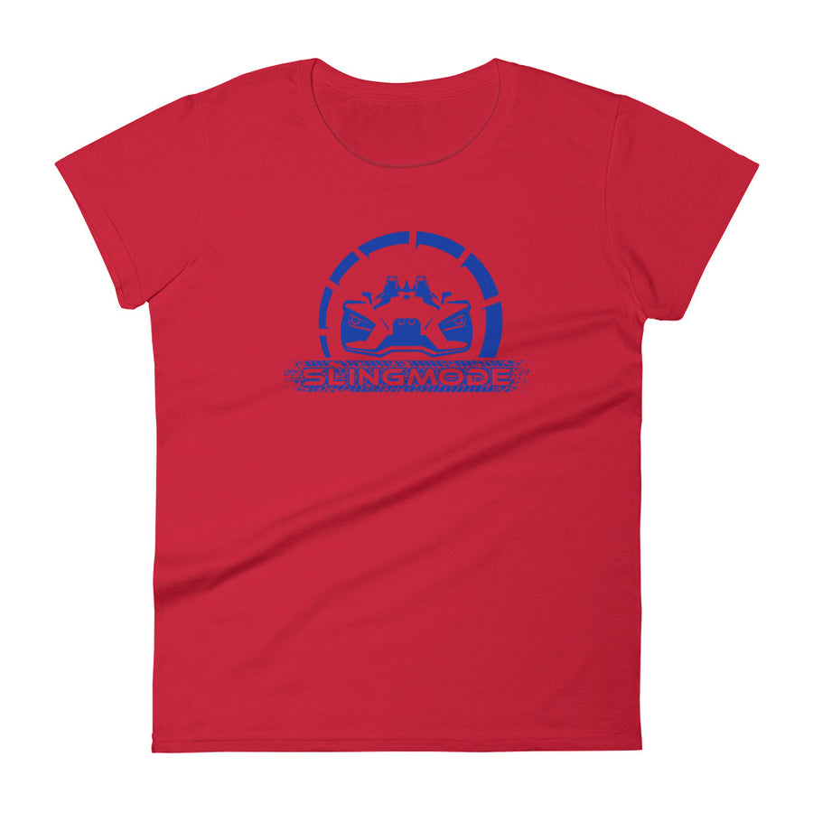 Slingmode Official Logo Women's T-Shirt (Stealth Blue)