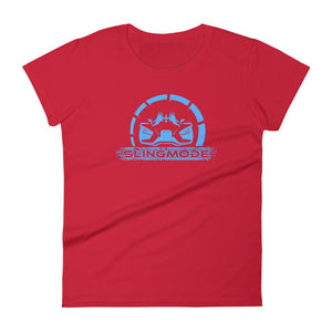 Slingmode Official Logo Women's T-Shirt (Miami Blue)