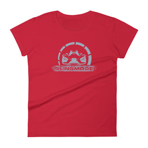Slingmode Official Logo Women's T-Shirt (Matte Cloud Gray)